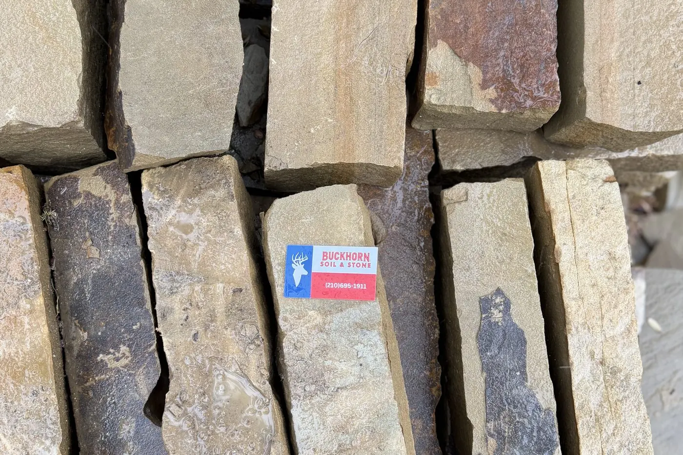 Oklahoma Slate chop block in brown, tan, and gray