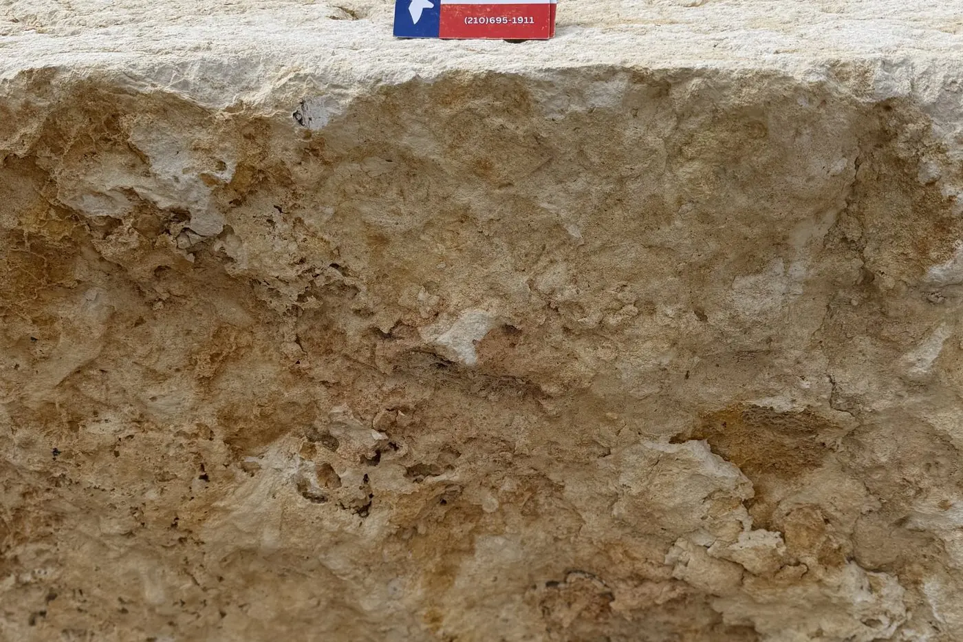 2 by 2 by 5 foot limestone quarry block