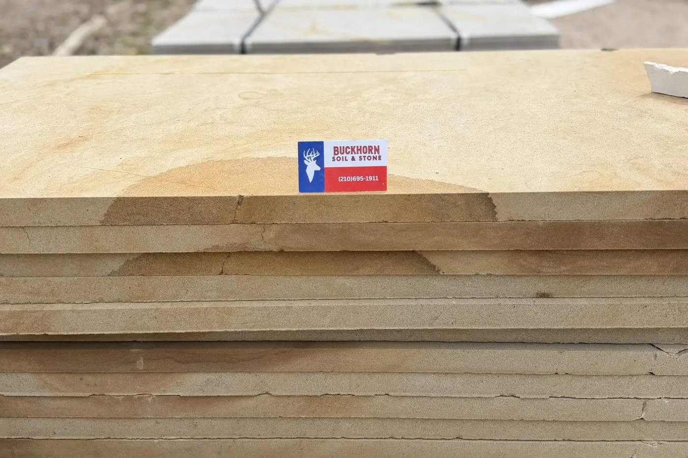 Honed Sandstone slabs, 1.25 inches thick