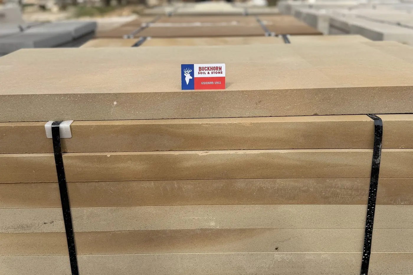 Honed Sandstone slabs, 2.25 inches thick