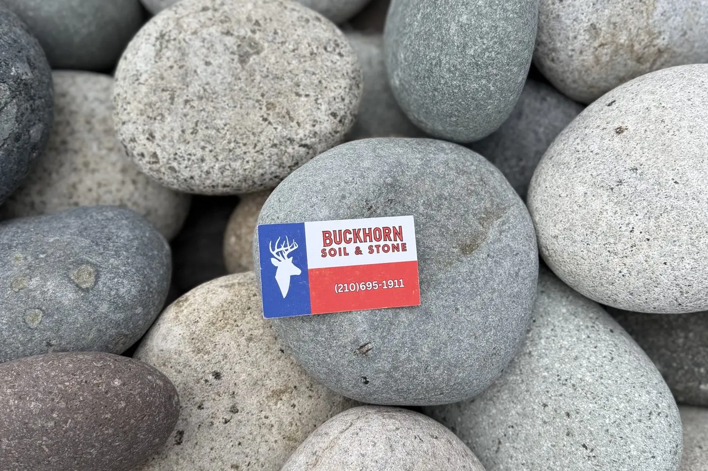 Large multicolor Mexican beach pebbles